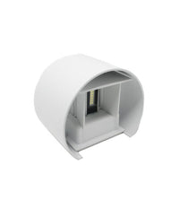 Applique Parete Muro 28 Led 12 Watt Ip55 Luce Fredda Calda Up & Down Es44 Bianco         