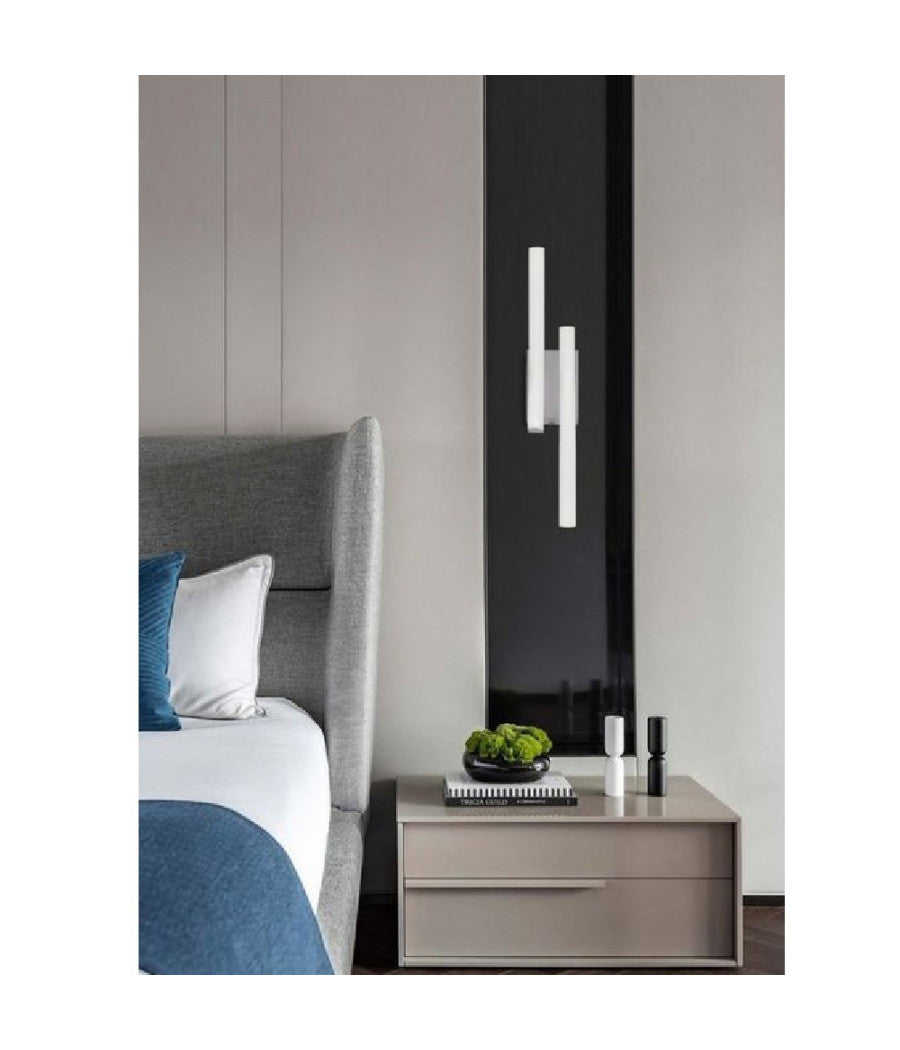 Applique Parete Onda 10w Plafoniera Moderno Bianco Luce Fredda Naturale Calda E26         