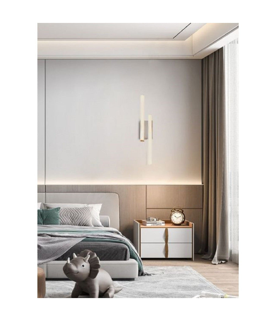 Applique Parete Onda 10w Plafoniera Moderno Bianco Luce Fredda Naturale Calda E26         