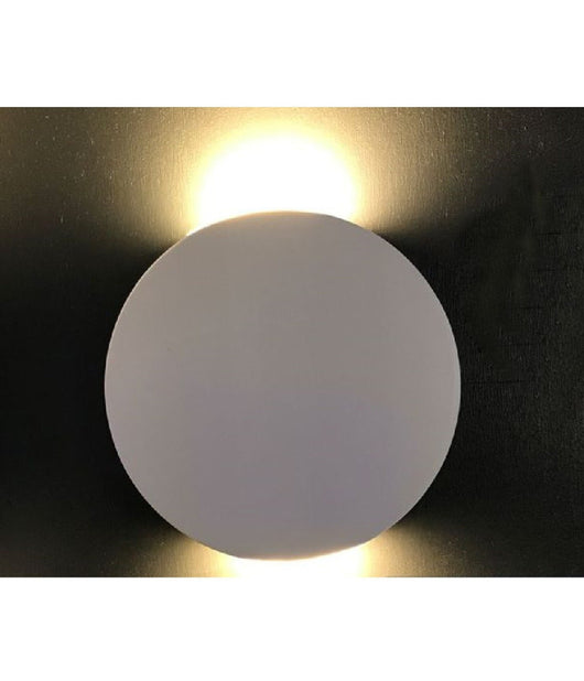 Applique Slim Tonda Con Biemissione Luminosa 6w Luce 6500k 4000k 3000k Xc-9045  -bianco Caldo      -