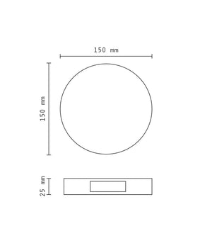 Applique Slim Tonda Con Biemissione Luminosa 6w Luce 6500k 4000k 3000k Xc-9045         