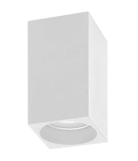 Applique Soffitto Portafaretto In Gesso A Cubo Verniciabile Attacco Gu10 Gs-c14         