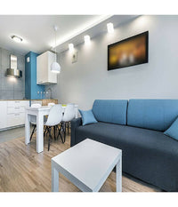 Applique Soffitto Portafaretto In Gesso A Cubo Verniciabile Attacco Gu10 Gs-c14         