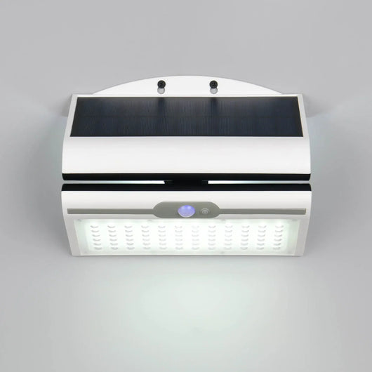 LÚZETE - APPLIQUE SOLARE ESTERNO 5W 4000K SENSOR BASCULANTE IP44 MACADAMIA