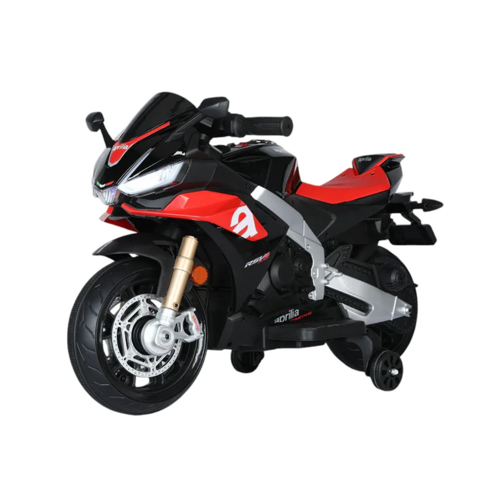 Moto Elettrica per Bambini Aprilia Racing RSV4 Small 12V-Nero