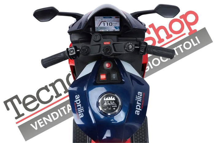 Moto Elettrica per Bambini Aprilia Racing RSV4 Small 12V-Nero