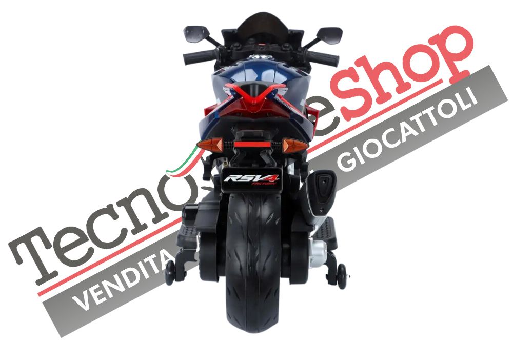 Moto Elettrica per Bambini Aprilia Racing RSV4 Small 12V-Nero