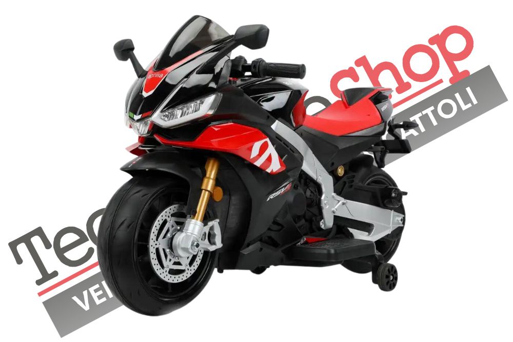 Moto Elettrica per Bambini Aprilia Racing RSV4 Small 12V-Nero