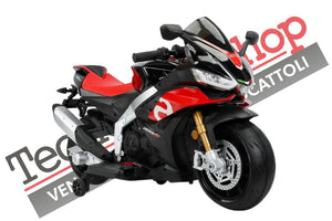 Moto Elettrica per Bambini Aprilia Racing RSV4 Small 12V-Nero