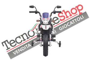 Moto Elettrica per Bambini Aprilia Racing RX125 12V Ruote in EVA-Bianco