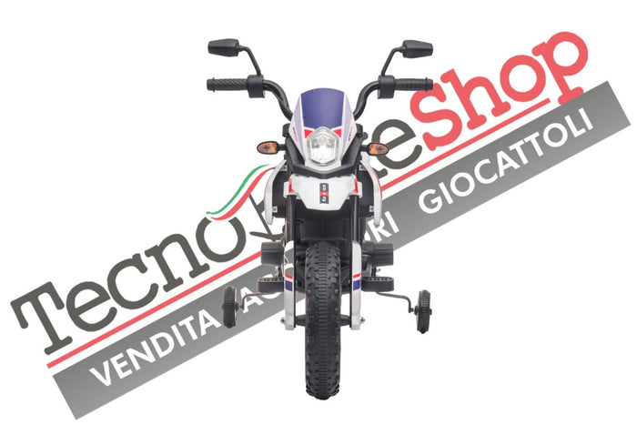 Moto Elettrica per Bambini Aprilia Racing RX125 12V Ruote in EVA-Bianco