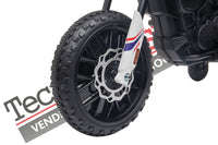 Moto Elettrica per Bambini Aprilia Racing RX125 12V Ruote in EVA-Bianco