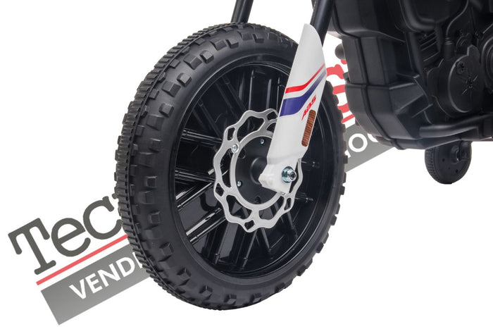 Moto Elettrica per Bambini Aprilia Racing RX125 12V Ruote in EVA-Bianco