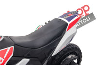 Moto Elettrica per Bambini Aprilia Racing RX125 12V Ruote in EVA-Bianco