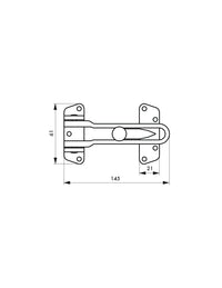 Apriporta d'ingresso, nichel satinato - Serrurerie de Picardie