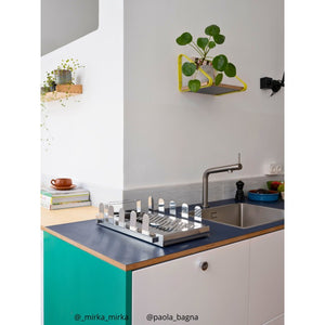 AQUA. Portaposate in acciaio inossidabile