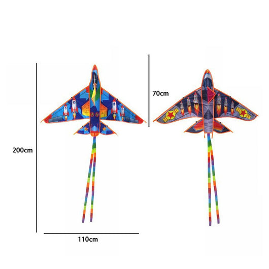 Trade Shop - Aquilone Aereo Gioco Esterno Spiaggia Facile Da Pilotare Vari Colori 110x70 Cm -