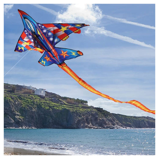 Trade Shop - Aquilone Aereo Gioco Esterno Spiaggia Facile Da Pilotare Vari Colori 110x70 Cm -