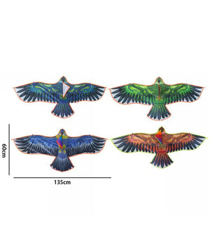 Aquilone Aquila Gioco Esterno Spiaggia Facile Da Pilotare Vari Colori 135x60 Cm         