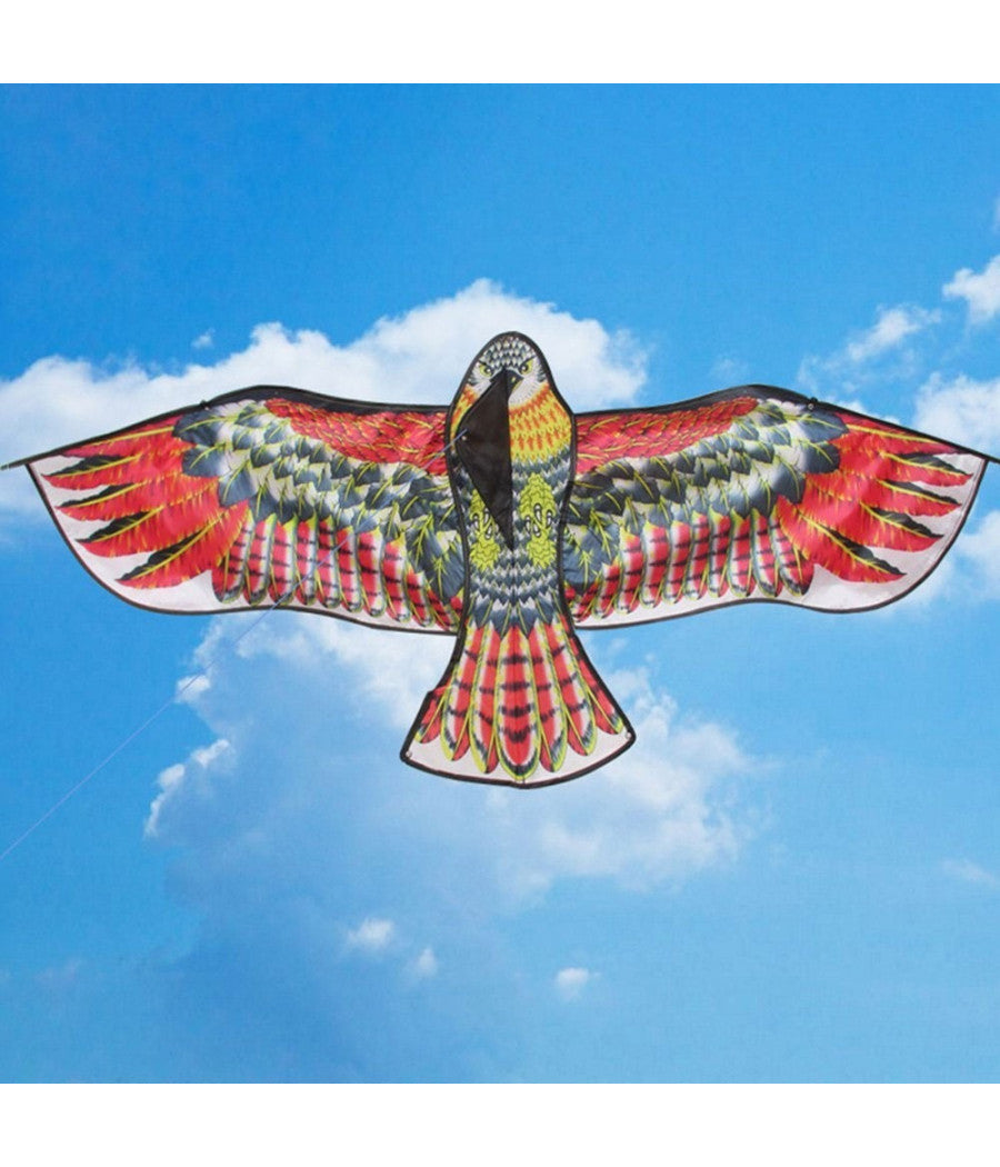 Aquilone Aquila Gioco Esterno Spiaggia Facile Da Pilotare Vari Colori 135x60 Cm         