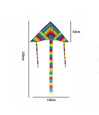 Aquilone Arcobaleno Coda Lunga Gioco Esterno Spiaggia Super Facile Da Pilotare         