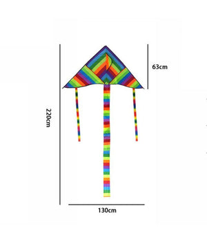 Aquilone Arcobaleno Coda Lunga Gioco Esterno Spiaggia Super Facile Da Pilotare         