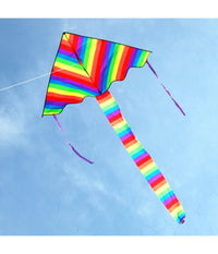 Aquilone Arcobaleno Coda Lunga Gioco Esterno Spiaggia Super Facile Da Pilotare         