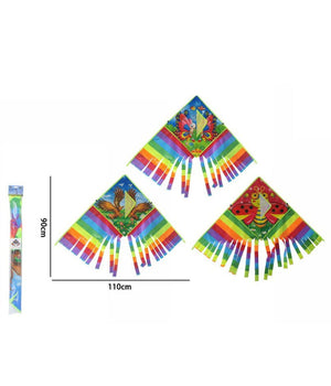 Aquilone Arcobaleno Gioco Esterno Spiaggia Facile Da Pilotare Vari Colori 110x90         