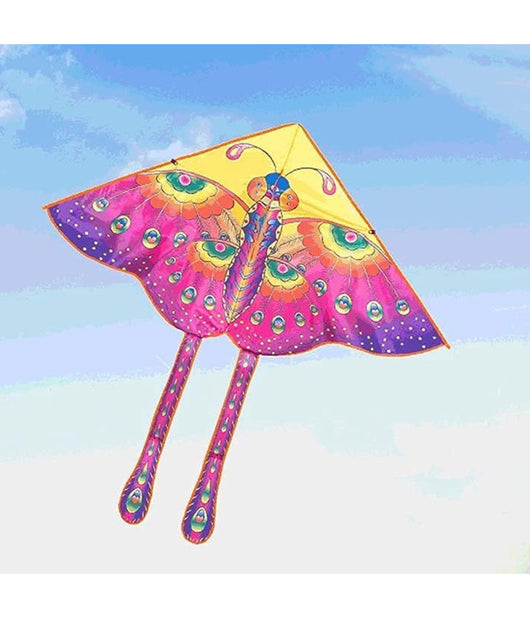 Aquilone Farfalla Gioco Esterno Spiaggia Facile Da Pilotare Vari Colori 140x130         