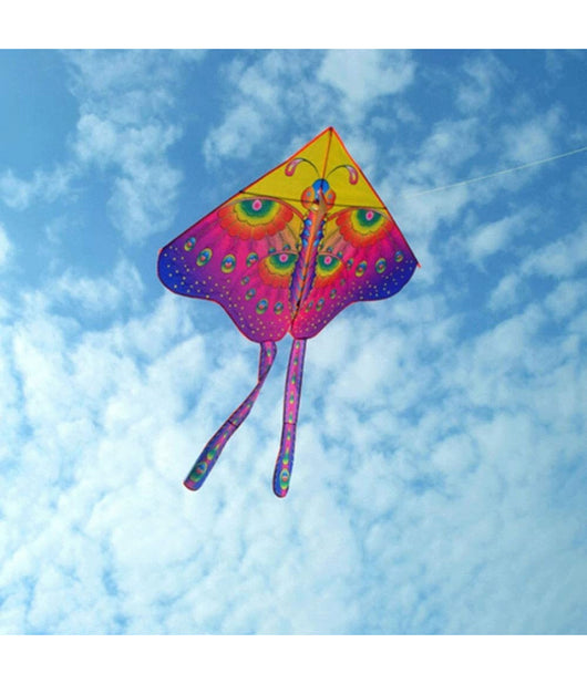 Aquilone Farfalla Gioco Esterno Spiaggia Facile Da Pilotare Vari Colori 140x130         