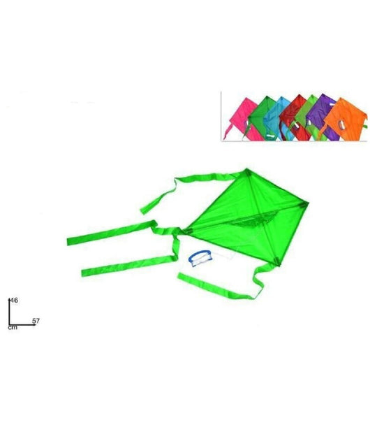 Aquilone In Nylon Colori Assortiti Gioco Divertimento Bambini Estate 57 X 46 Cm         