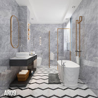 Pannelli in PVC Autoadesivi Effetto Marmo/Granito 60x30xcm Lussuosi, isolanti, idrorepellenti, ignifughi - AR-09 (30x60cm)