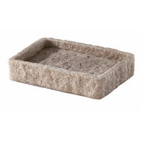 Portasapone d’appoggio in resina e sabbia AR11 Gedy serie ARIES Beige