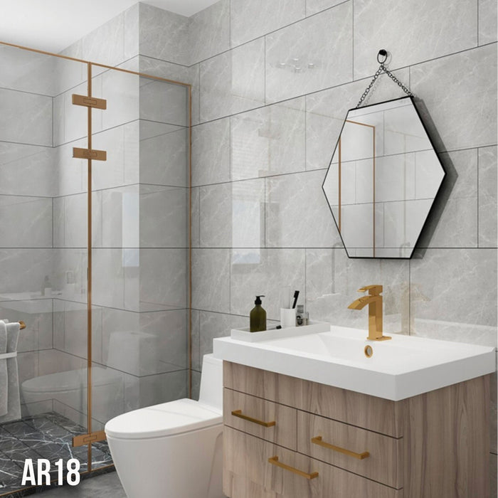 Pannelli in PVC Autoadesivi Effetto Marmo/Granito 60x30xcm Lussuosi, isolanti, idrorepellenti, ignifughi - AR-18 (30x60cm)