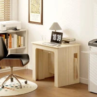 Tavolo da Pranzo Pieghevole e Allungabile in Truciolato, 60-180x85x75 cm, Legno Naturale