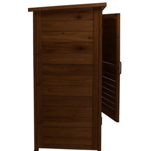 Arborea - Armadietto da Giardino 87x96,5x46,5 cm 2 Ante in Legno di Abete per Attrezzi