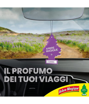 Arbre Magique Mono Deodorante Profumatore Auto Profumazione Fragranza Lavanda         