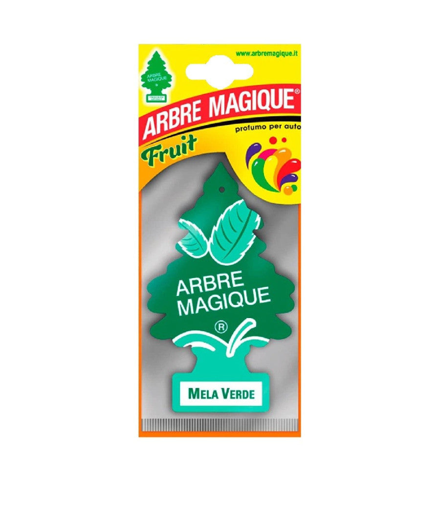 Arbre Magique Mono Deodorante Profumatore Auto Profumazione Fragranza Mela Verde         