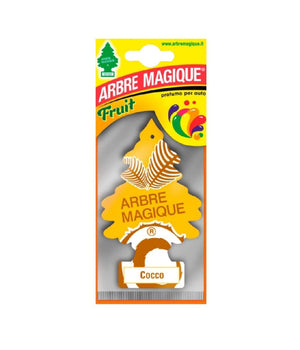 Arbre Magique Mono Deodorante Profumatore Per Auto Profumazione Fragranza Cocco         