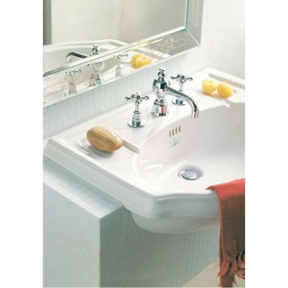 Arcade Consolle Monoforo Con Predisposizione 3 Fori 85X56 Bianco