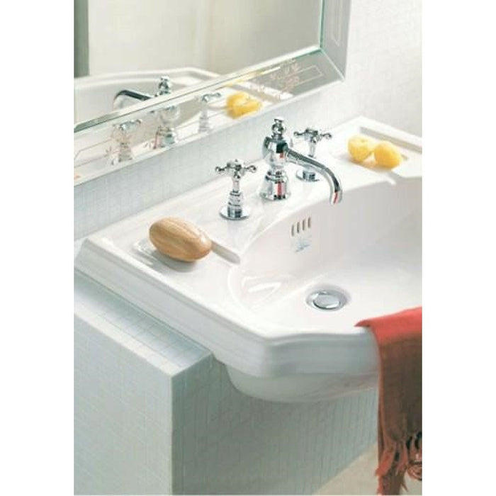 Arcade Consolle Monoforo Con Predisposizione 3 Fori 85X56 Bianco