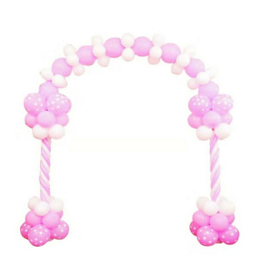 Trade Shop - Arco Di Palloncini Feste Compleanni Decorativa Arco Rosa Azzurro 100pz 2.3x2.5m - Rosa