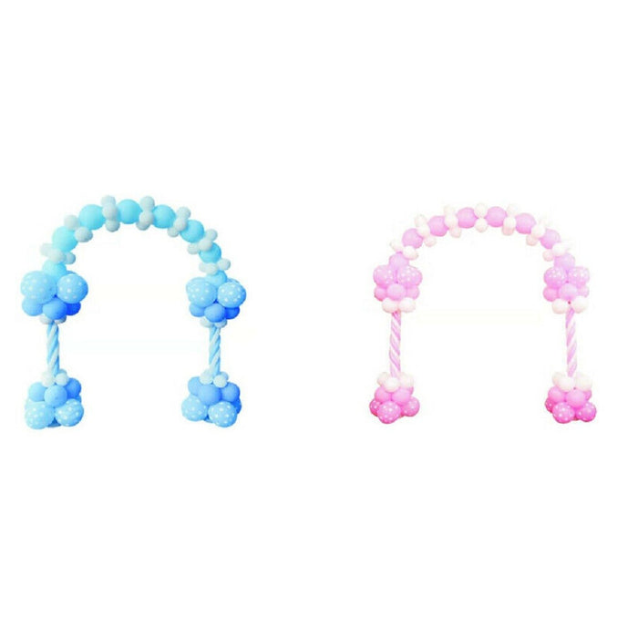 Trade Shop - Arco Di Palloncini Feste Compleanni Decorativa Arco Rosa Azzurro 100pz 2.3x2.5m -