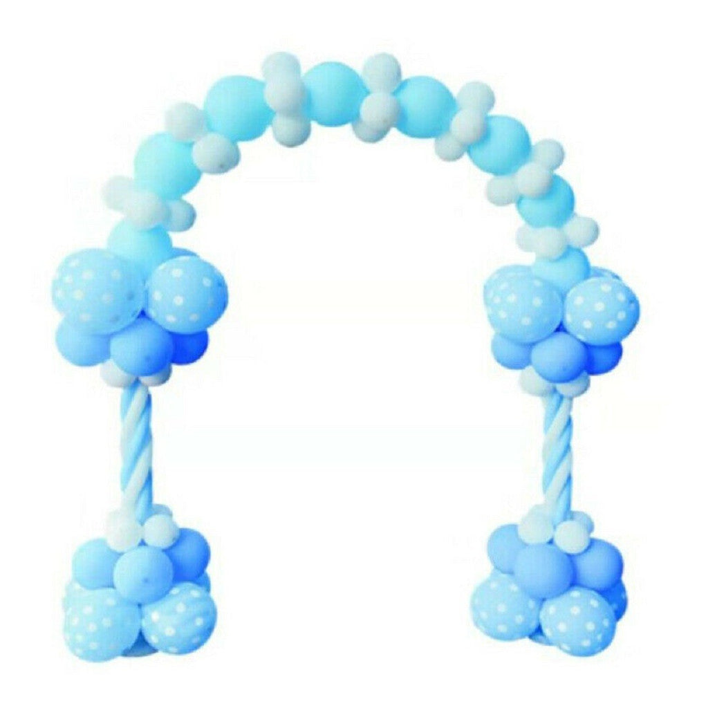 Trade Shop - Arco Di Palloncini Feste Compleanni Decorativa Arco Rosa Azzurro 100pz 2.3x2.5m - Azzurro