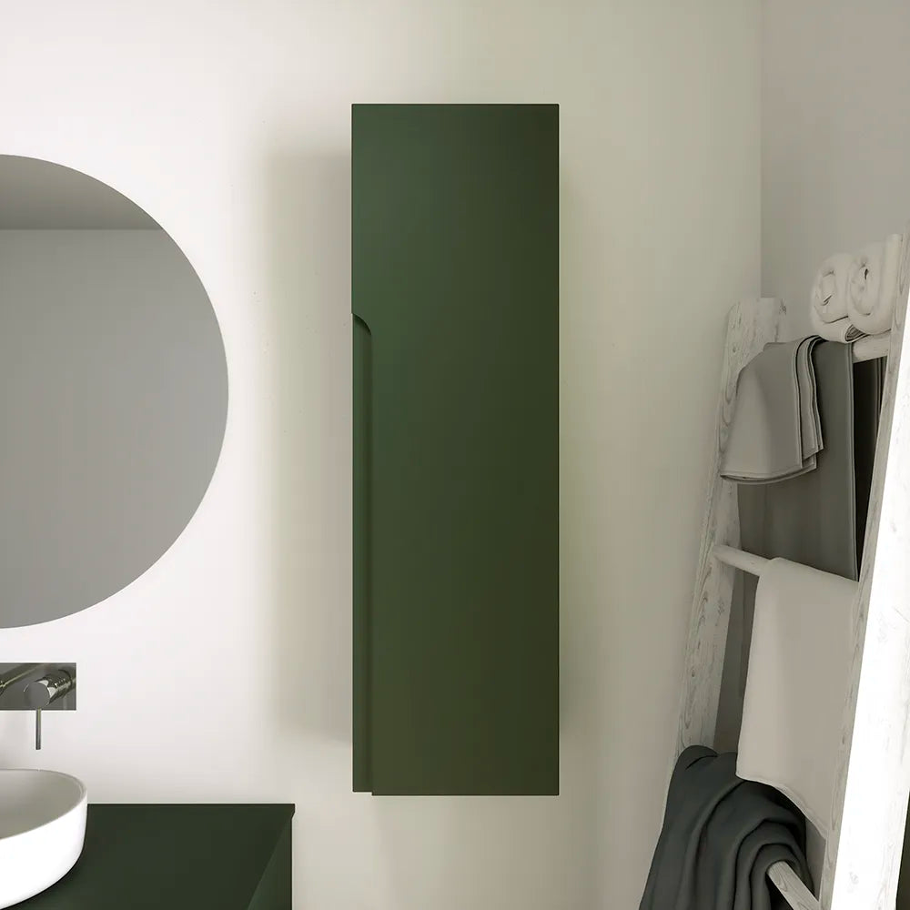 Colonna bagno sospesa altezza 100cm verde foresta reversibile | Ardenne