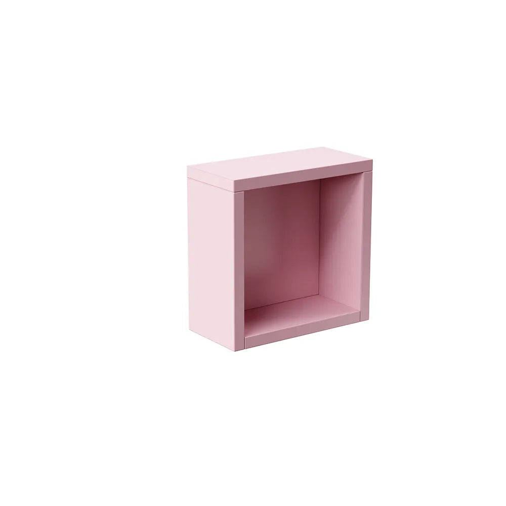 Pensile bagno sospeso a giorno 25x25cm color rosa cipria | Ardenne
