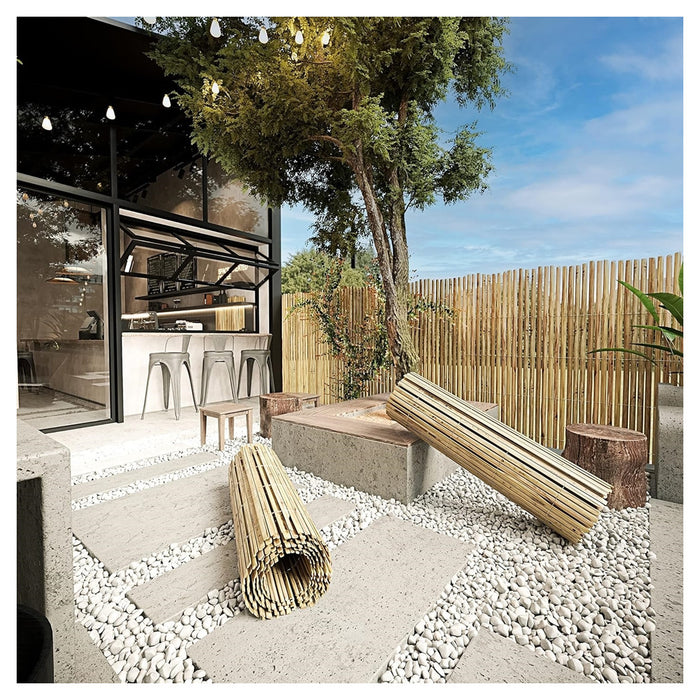 Trade Shop - Arella Canniccio Recinto Cannette Bambù Spaccato 3x1.5mt Giardino Terrazza Ombra 017850 -