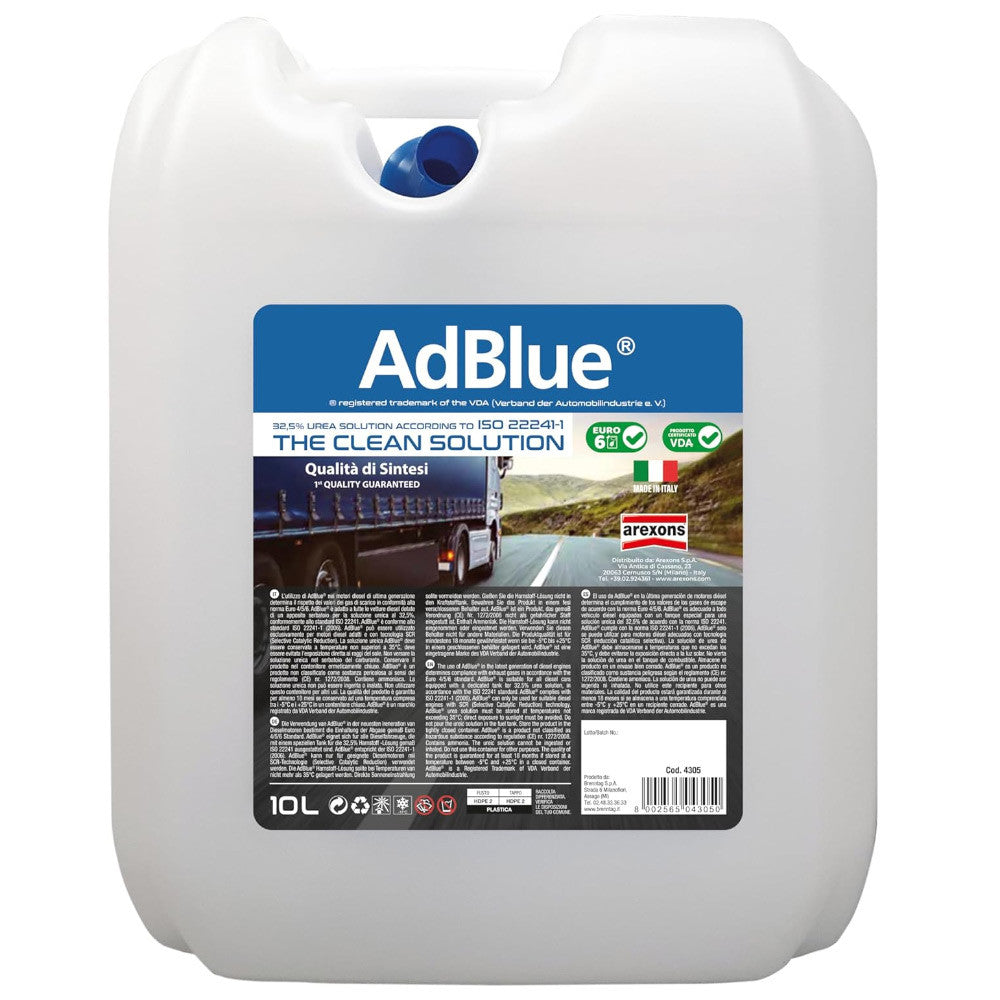 Arexons Ad-blue Per Motori Diesel Adatti Tecnologia Scr Tanica 10l Con Beccuccio