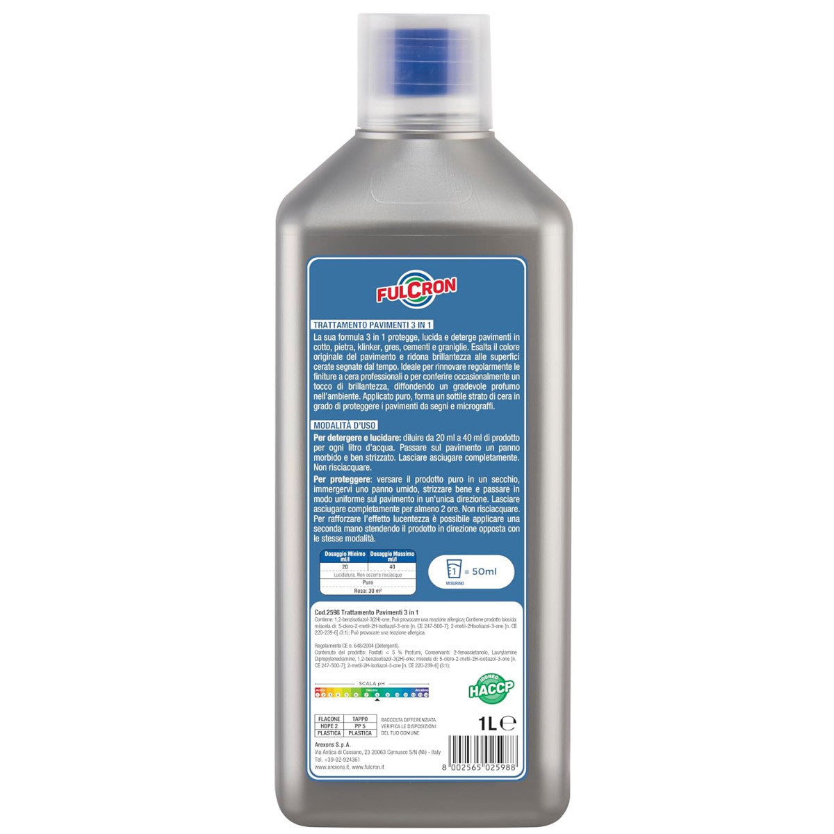 Arexons Fulcron 3in1 Deterge Lucida E Protegge Pavimenti