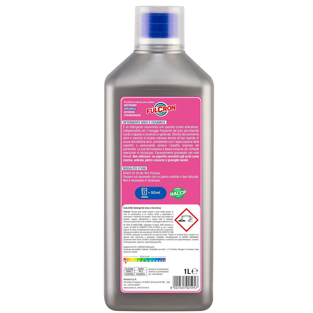 Arexons Fulcron Detergente Concentrato Gres E Ceramica 1lt